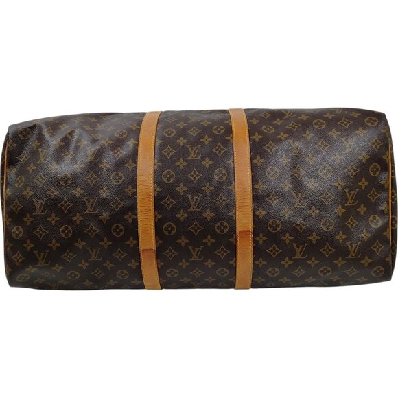 172442BV (X6) Louis Vuitton Travel Bag Keepall 60 Brown Monogram - Picture 4 of 9